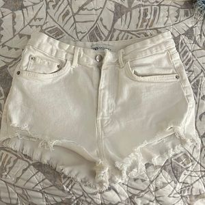 White Denim short high waist
